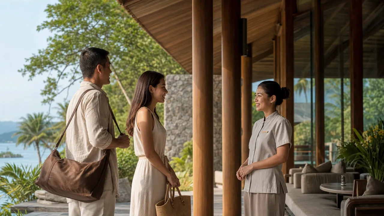 Hotels service moment in Thailand